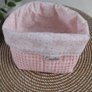 Panières en coton – Rose clair Nid A.