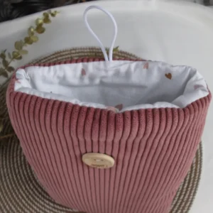 Pochettes à Livre – Poche, Vieux Rose/Coeurs